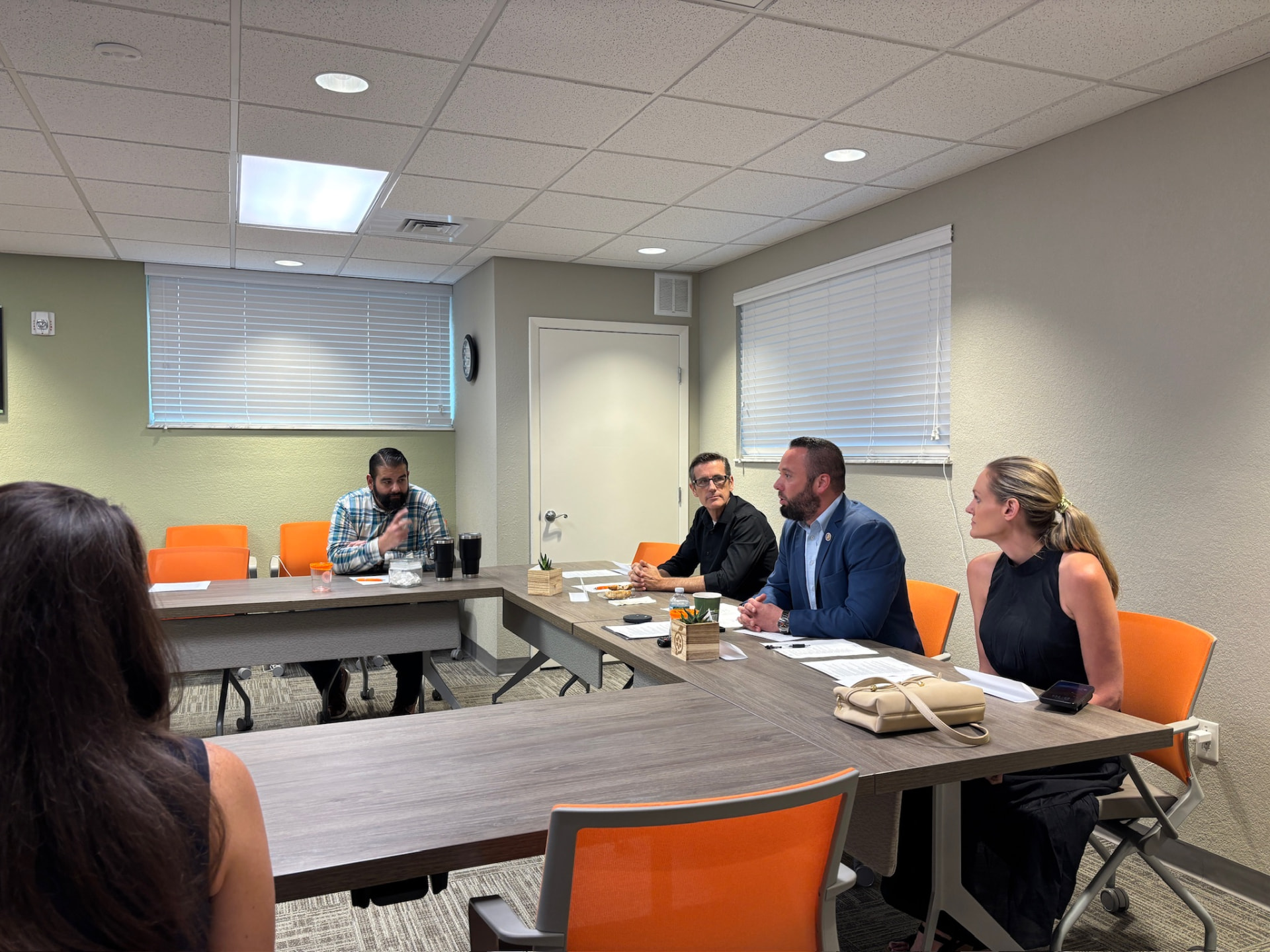 Austin Arthur meeting with community leaders and professionals on the I AM Children's Museum Executive Committee in West Orange County, Florida